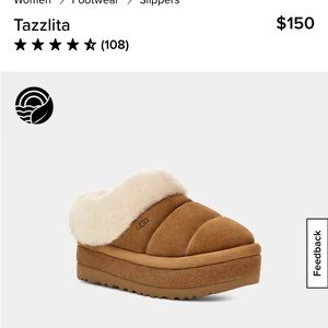 Women ugg’s tazzlita brand new with box size 5
